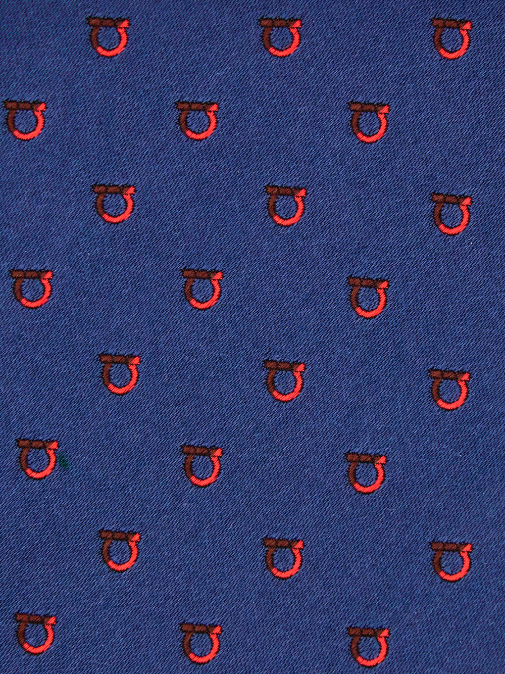 Ferragamo Two-Tone Gancini Hook Jacquard Silk Tie