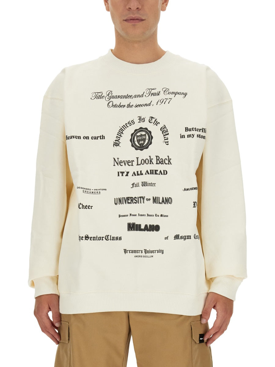 MSGM Logo Sweatshirt - Regular Fit, Size L