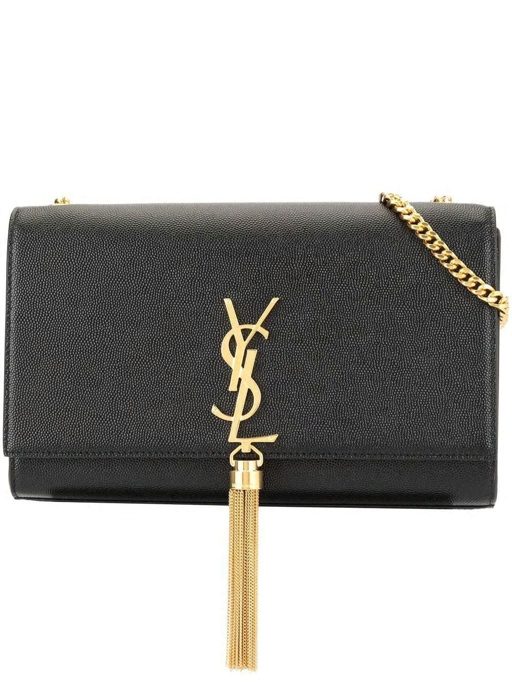 SAINT LAURENT Kate Logo Plaque Mini Shoulder Handbag