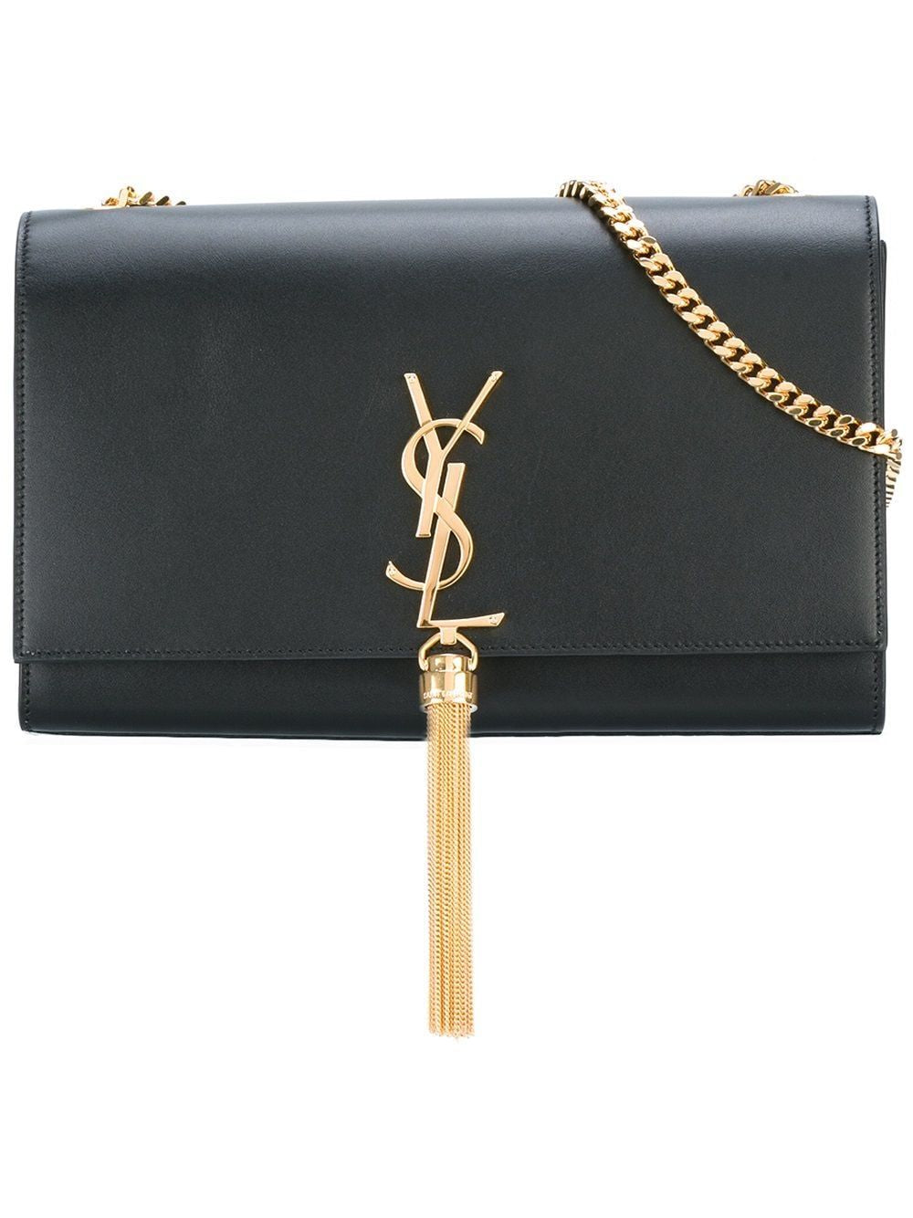 SAINT LAURENT Kate Logo Plaque Mini Shoulder Handbag