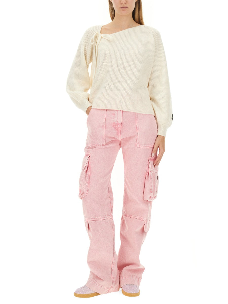 MSGM Knotted Slim Fit Sweater - Size S