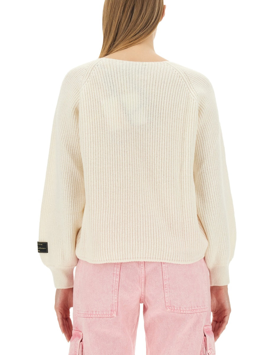 MSGM Knotted Slim Fit Sweater - Size S