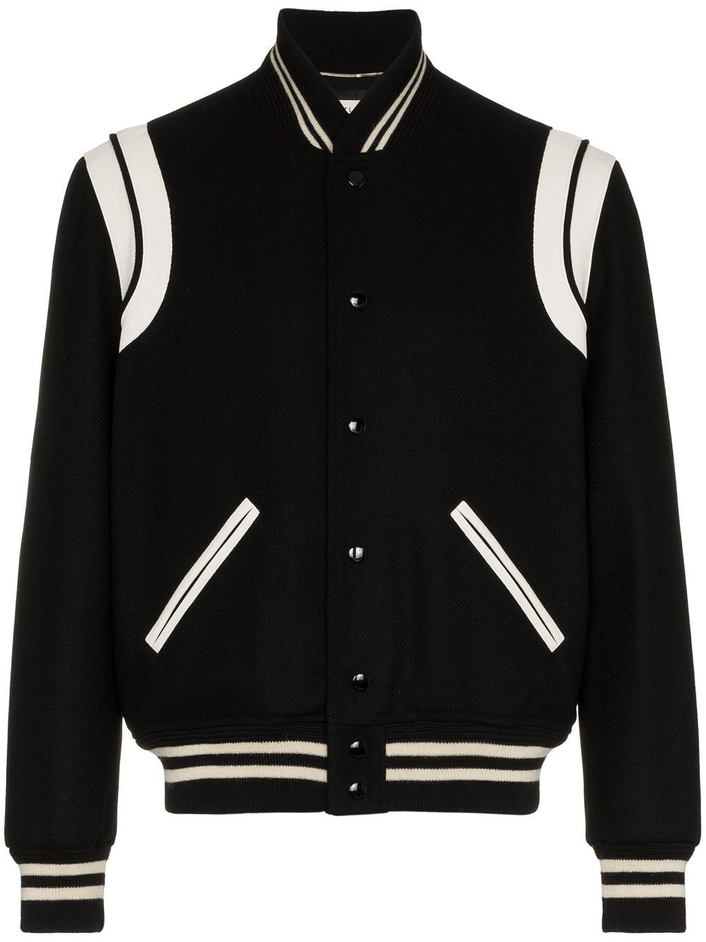 SAINT LAURENT Men's Wool Teddy Jacket - Size 48