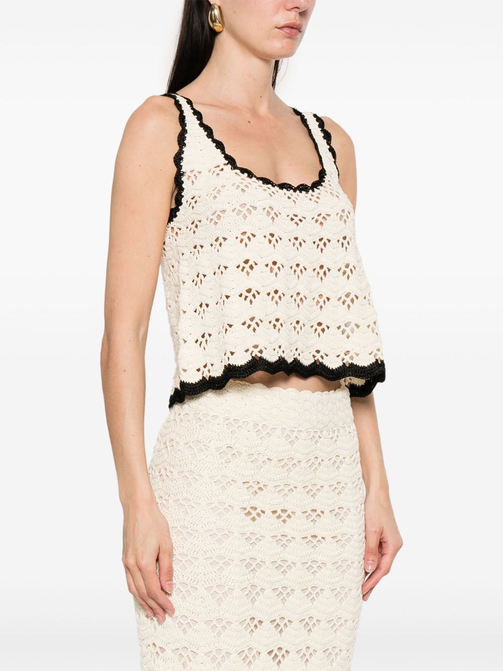 ZIMMERMANN Rhiannon Crochet Mini Tank Top