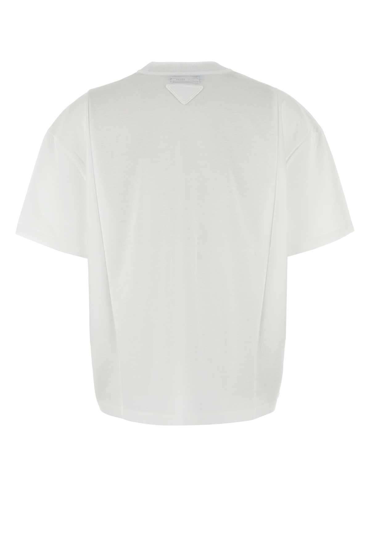 PRADA Cotton T-Shirt for Women - FW25 Collection