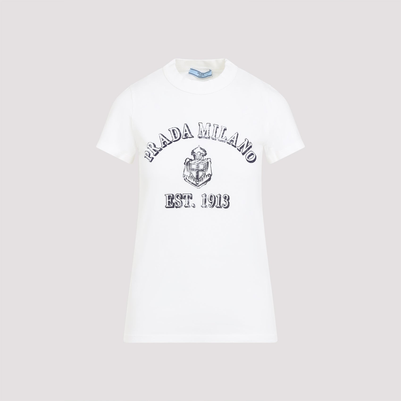 PRADA Premium Cotton T-Shirt for Women - SS25 Collection