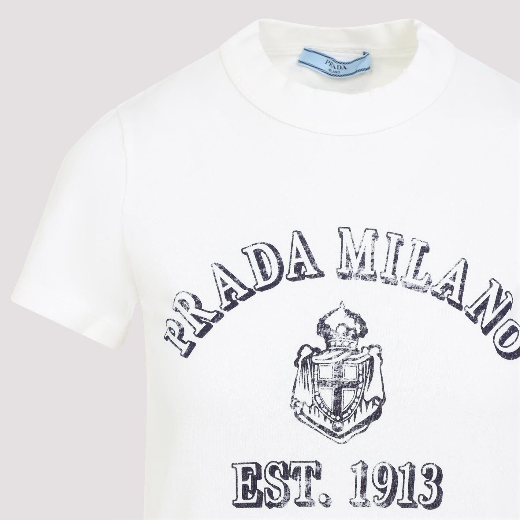 PRADA Premium Cotton T-Shirt for Women - SS25 Collection