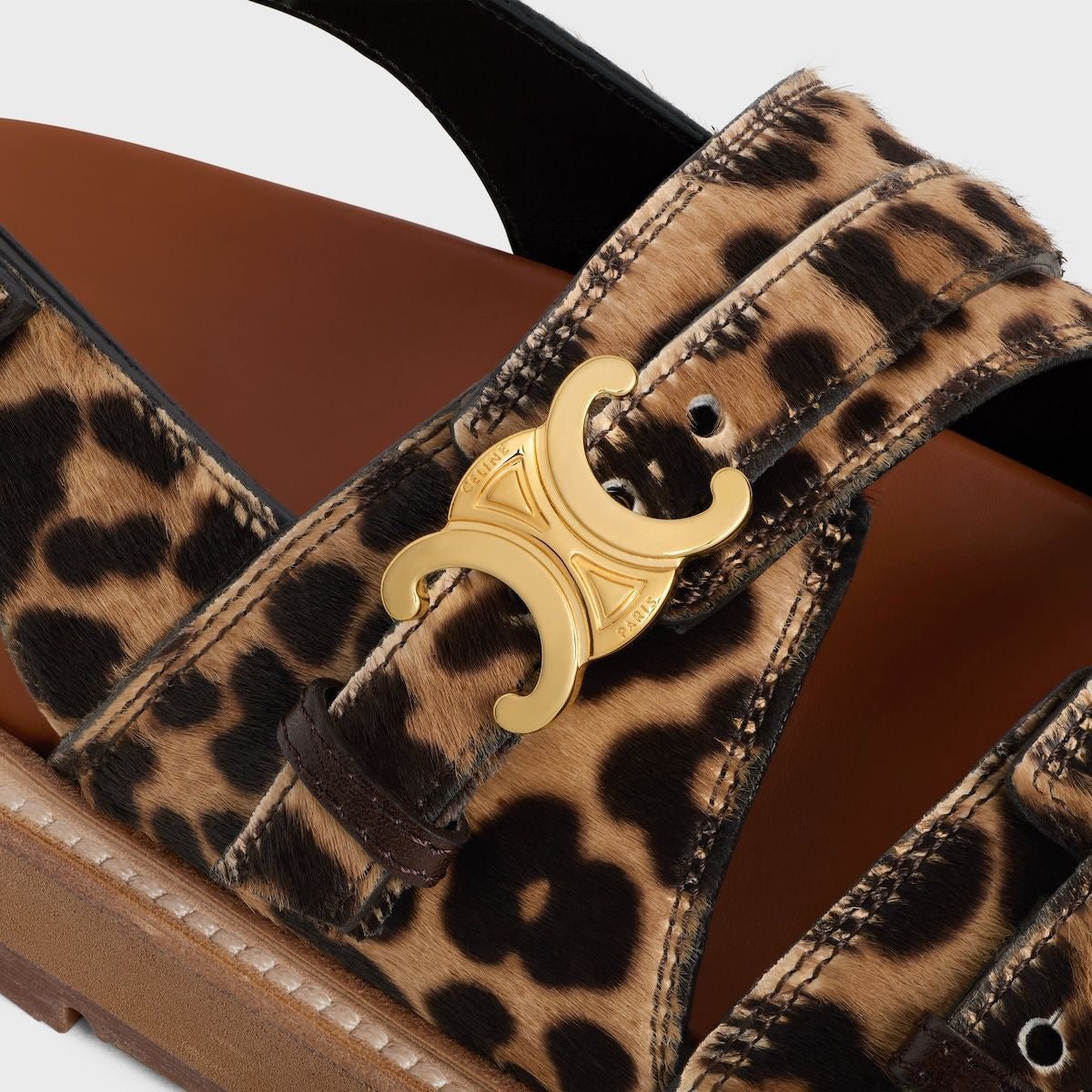 CELINE Triomphe Wedge Sandal 30