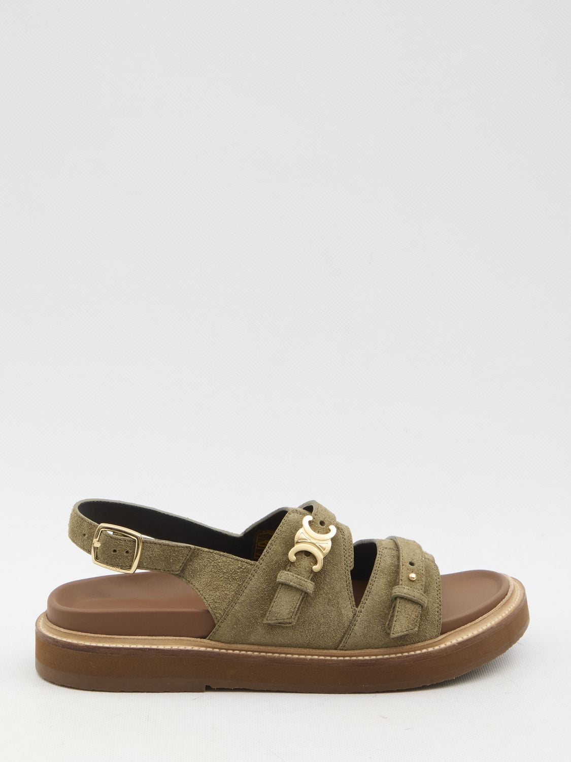 CELINE Triomphe Sandals for Women - Adjustable Straps