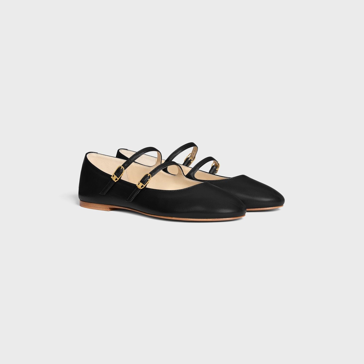 CELINE Double Strap Ballerina Flats - Size 38NO