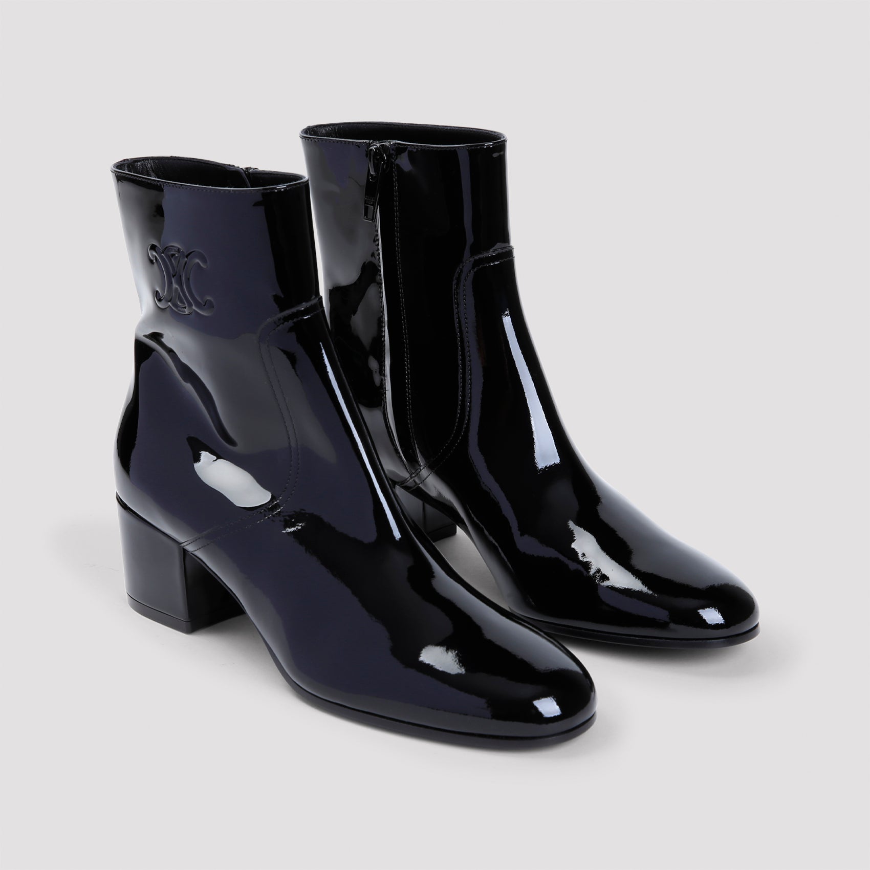 CELINE Triomphe Zipped Boots for Women