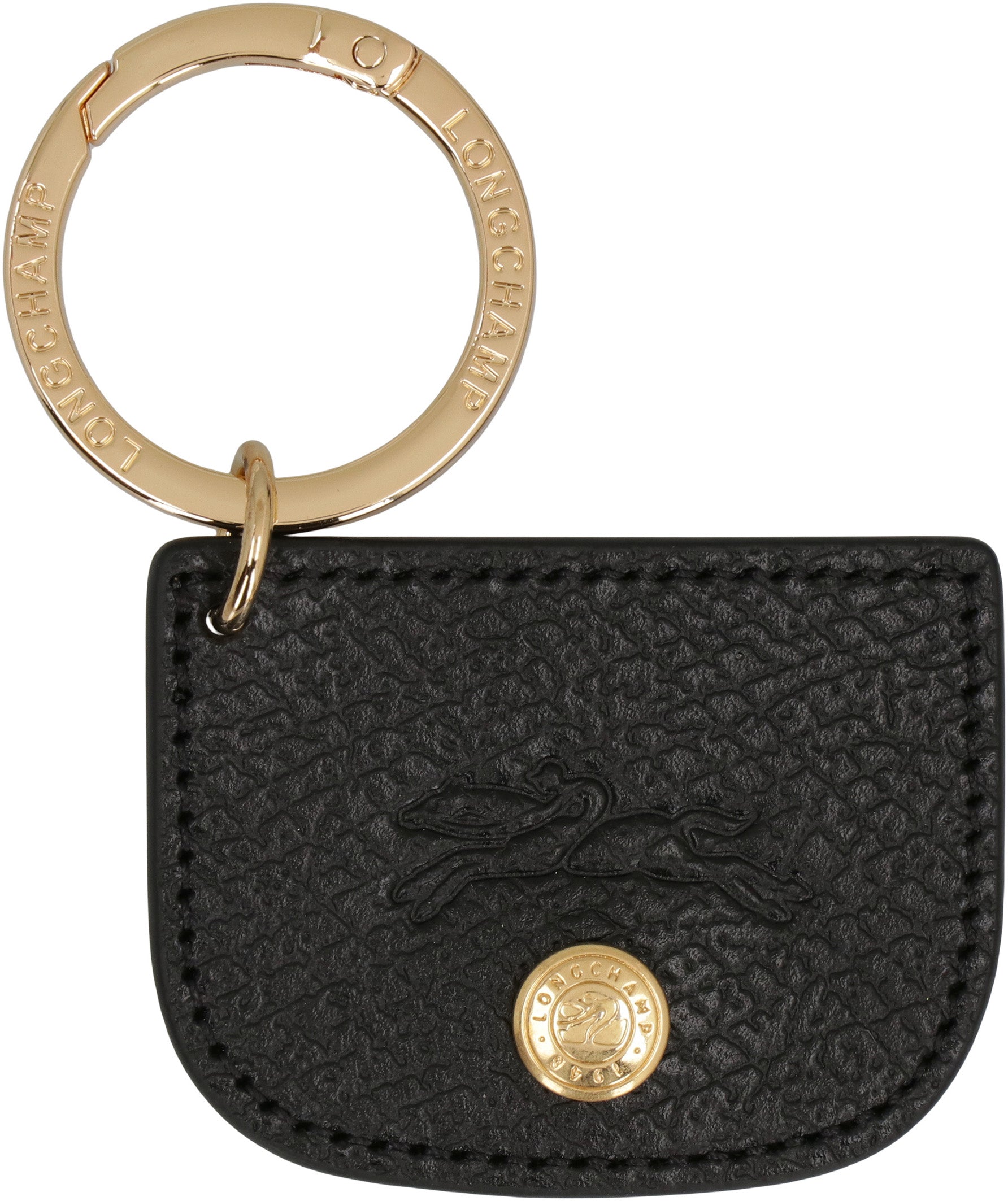 LONGCHAMP Mini Elegant Leather Keychain - 9.5x7 cm