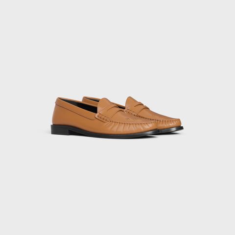 CELINE Polished Bullskin Loafers for Women