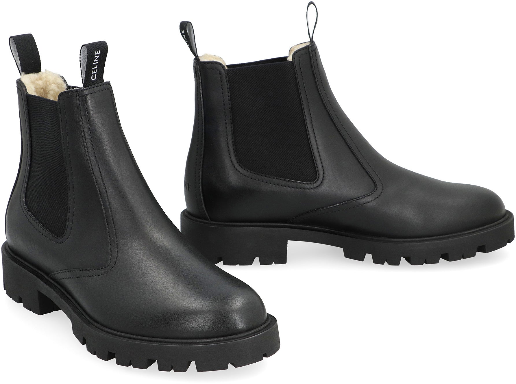 CELINE Men's Classic Leather Chelsea Boots
