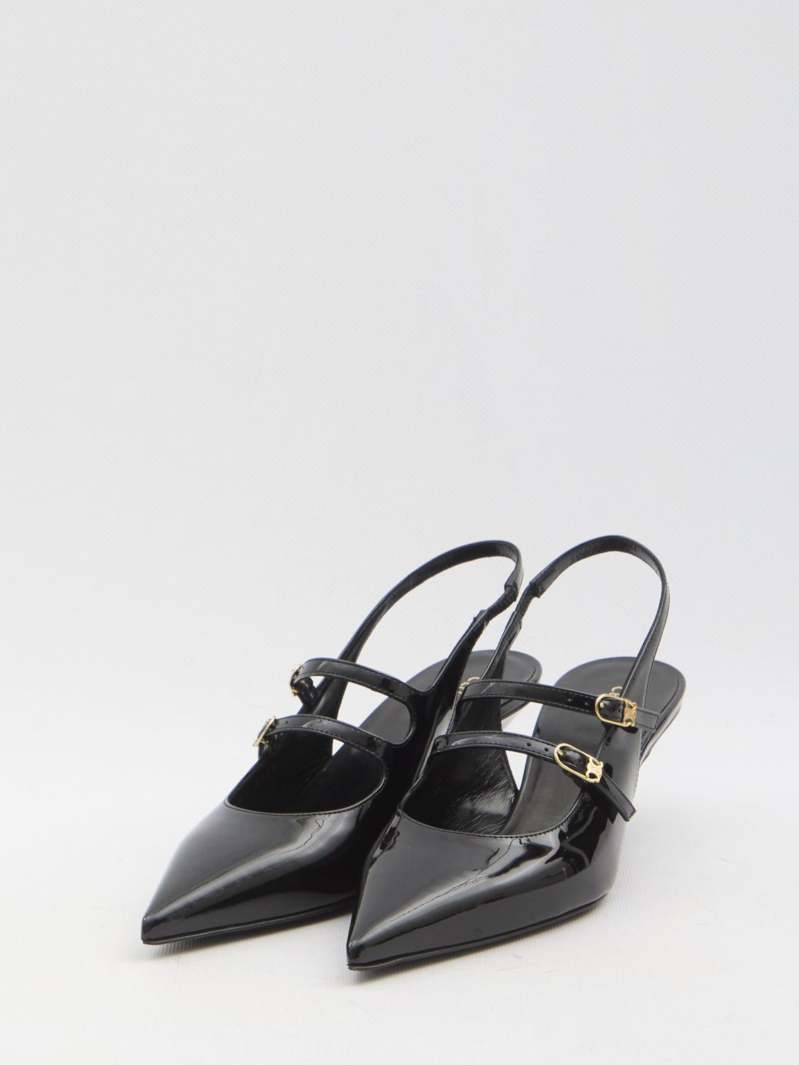 CELINE Pointed-Toe Mary Jane Slingback Pumps - Women's Size 38