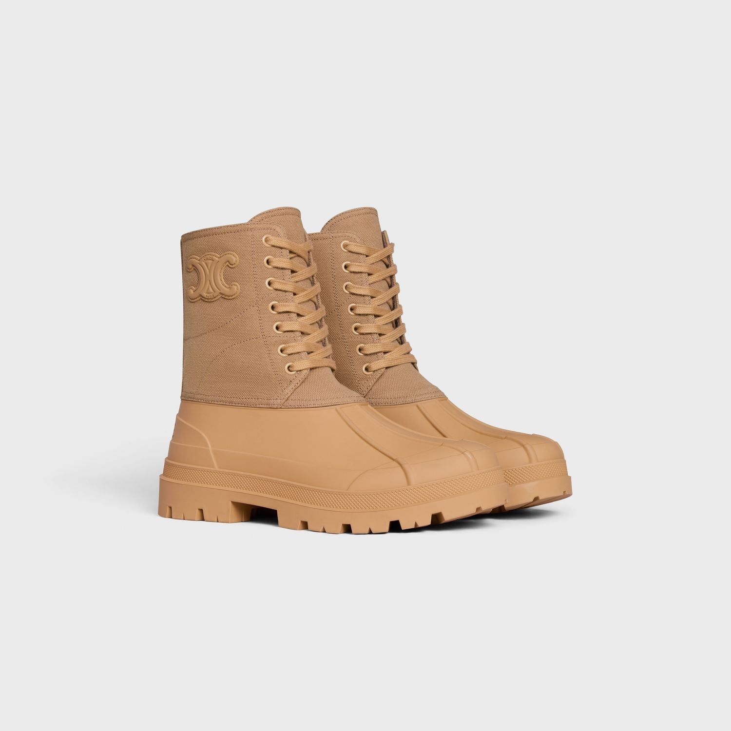 CELINE Lace-Up Boot with Triomphe Design for Women