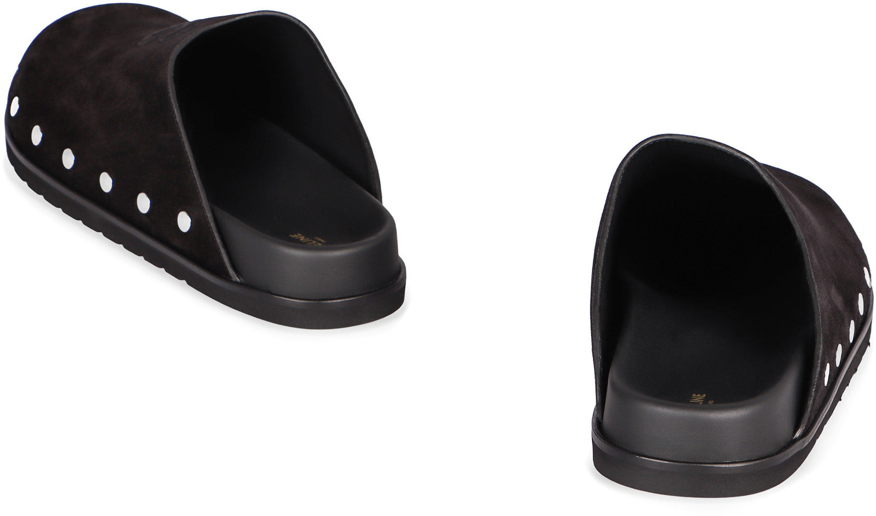 CELINE Pitea Suede Decorative Flat Sandals