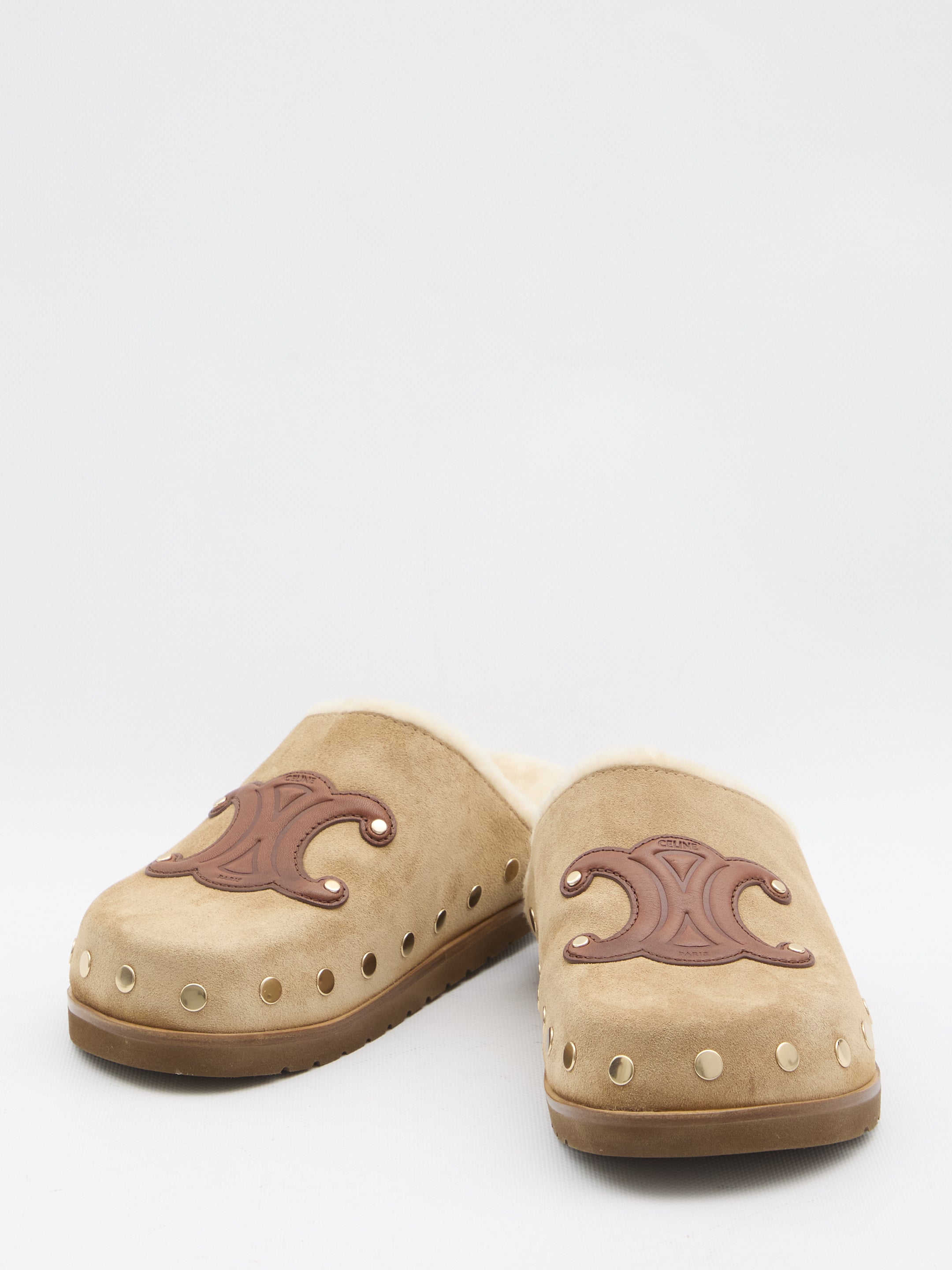 CELINE Triomphe Wedge Clog - Slip-On Style