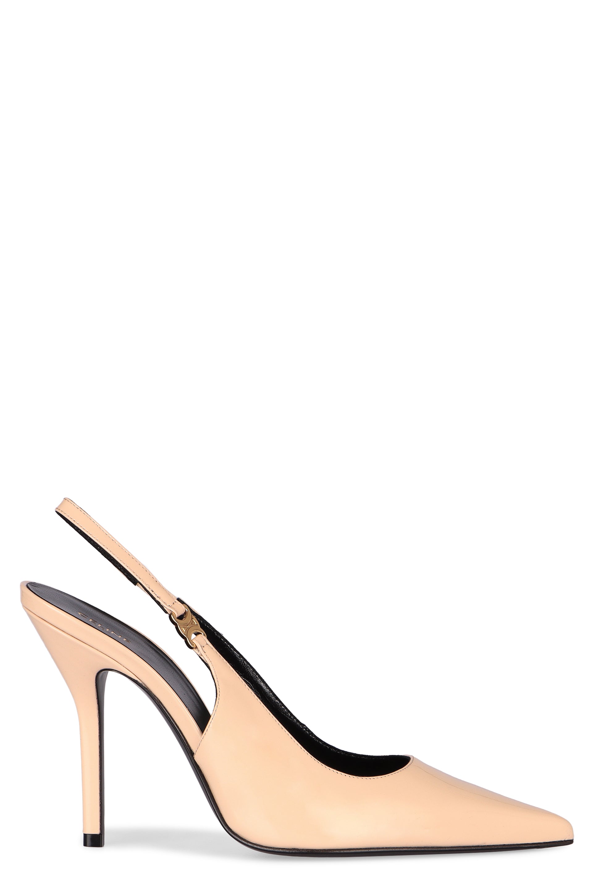 CELINE Patent Leather Slingback Pumps