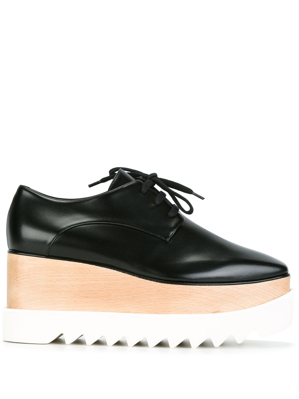 STELLA MCCARTNEY Chic Square Toe Wedge Brogues