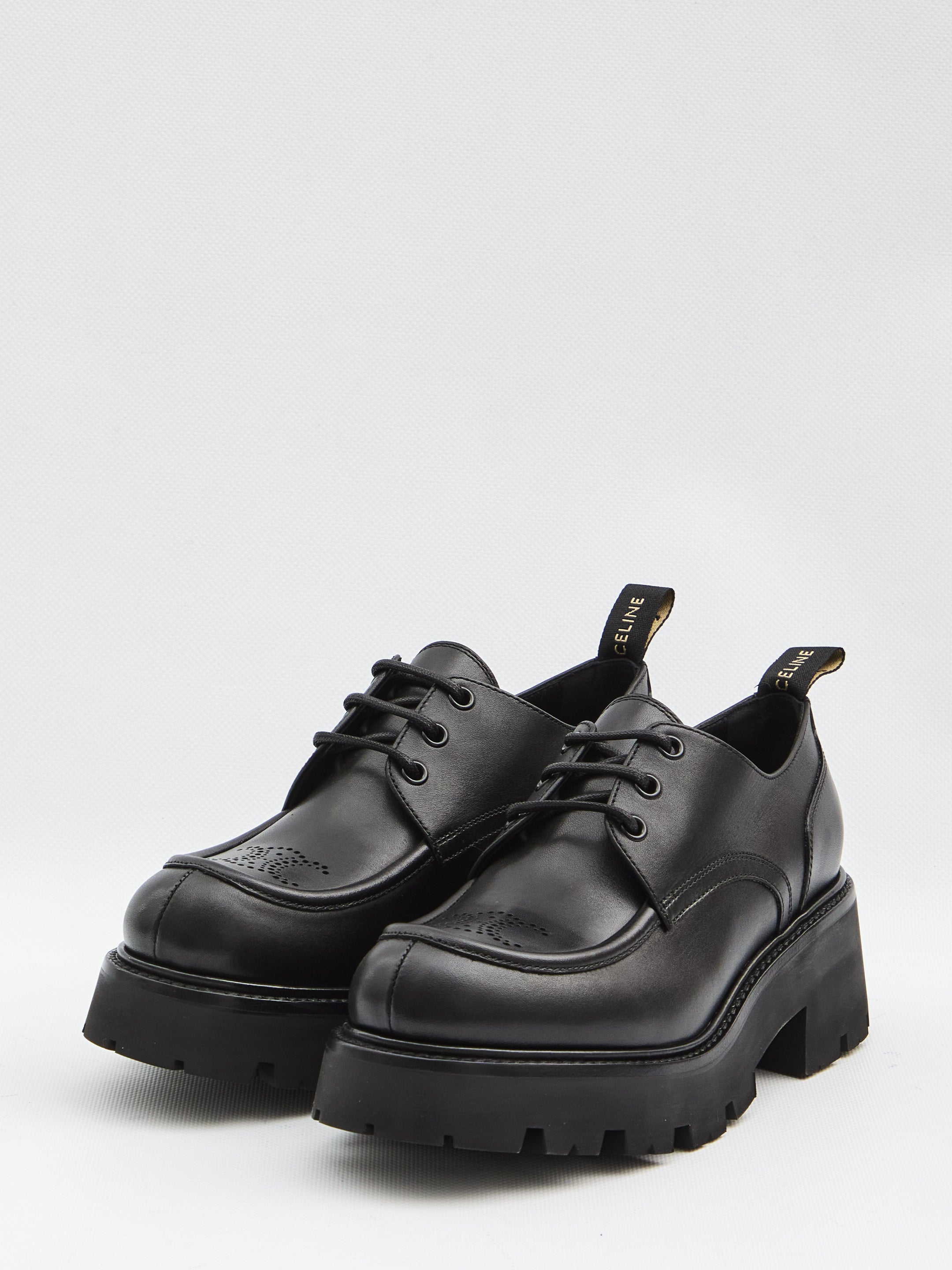 CELINE Triomphe Rangers Derby Dress Shoes Size 38