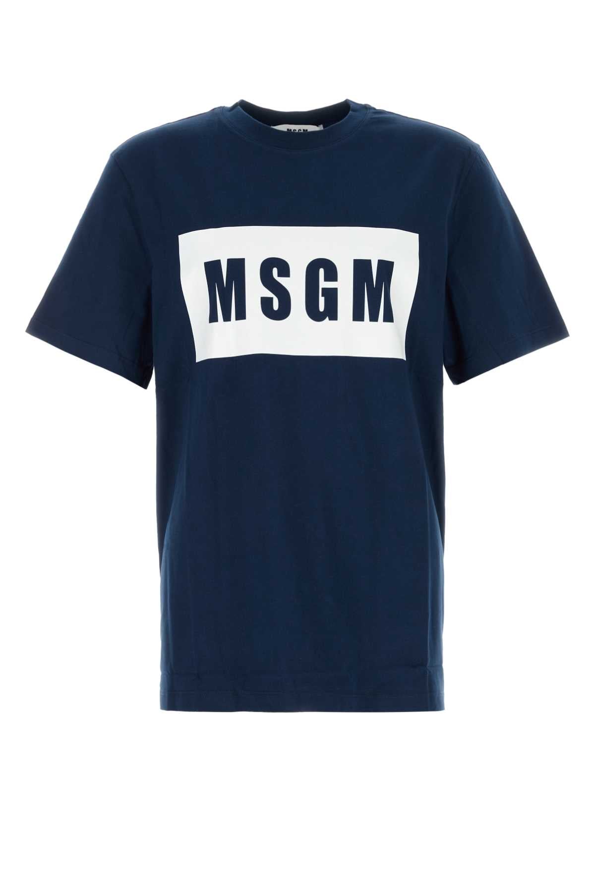 MSGM Essential Cotton T-Shirt for Men