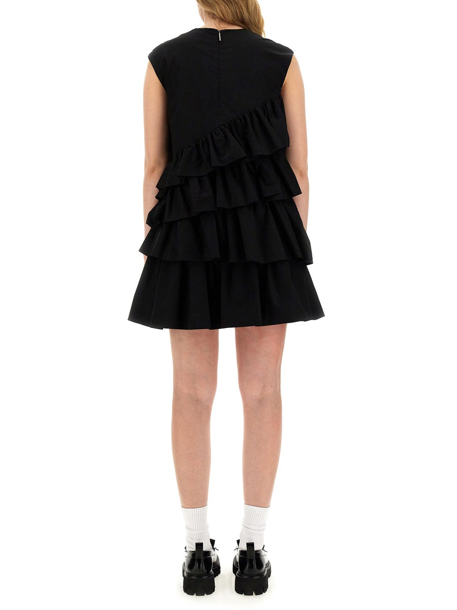 MSGM Mini Dress with Ruffles - Size 40