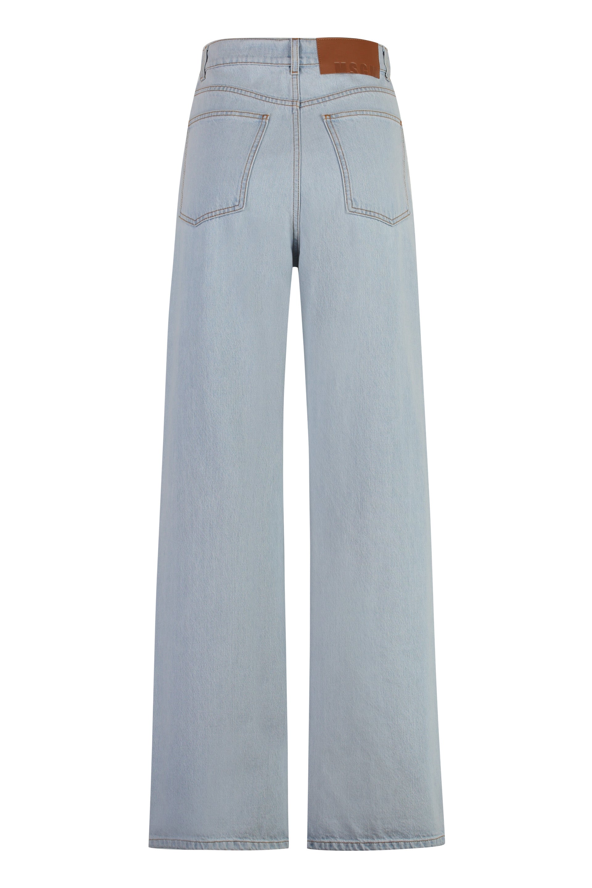 MSGM Wide-Leg Denim Jeans for Women - SS24 Collection