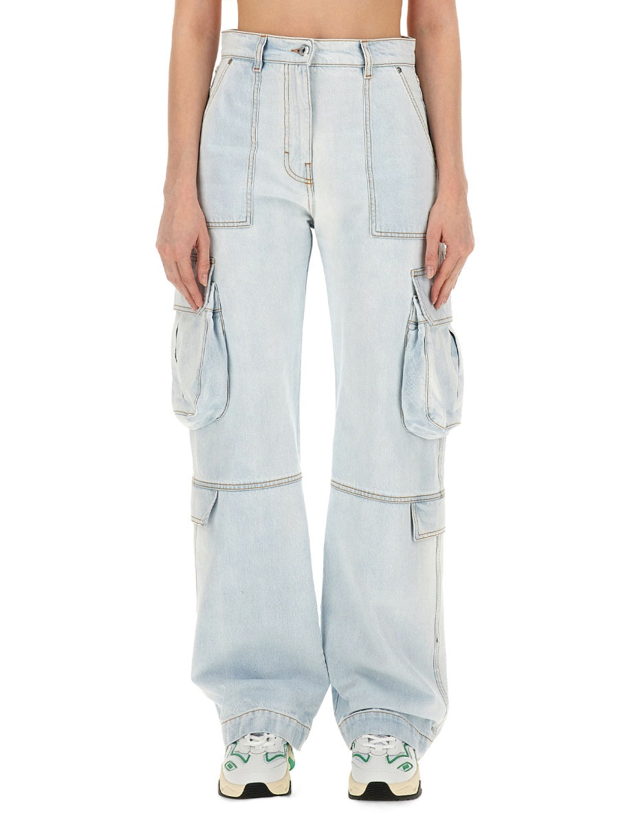 MSGM Women's Cargo Pants Size 40 - Cotton Comfort for SS24