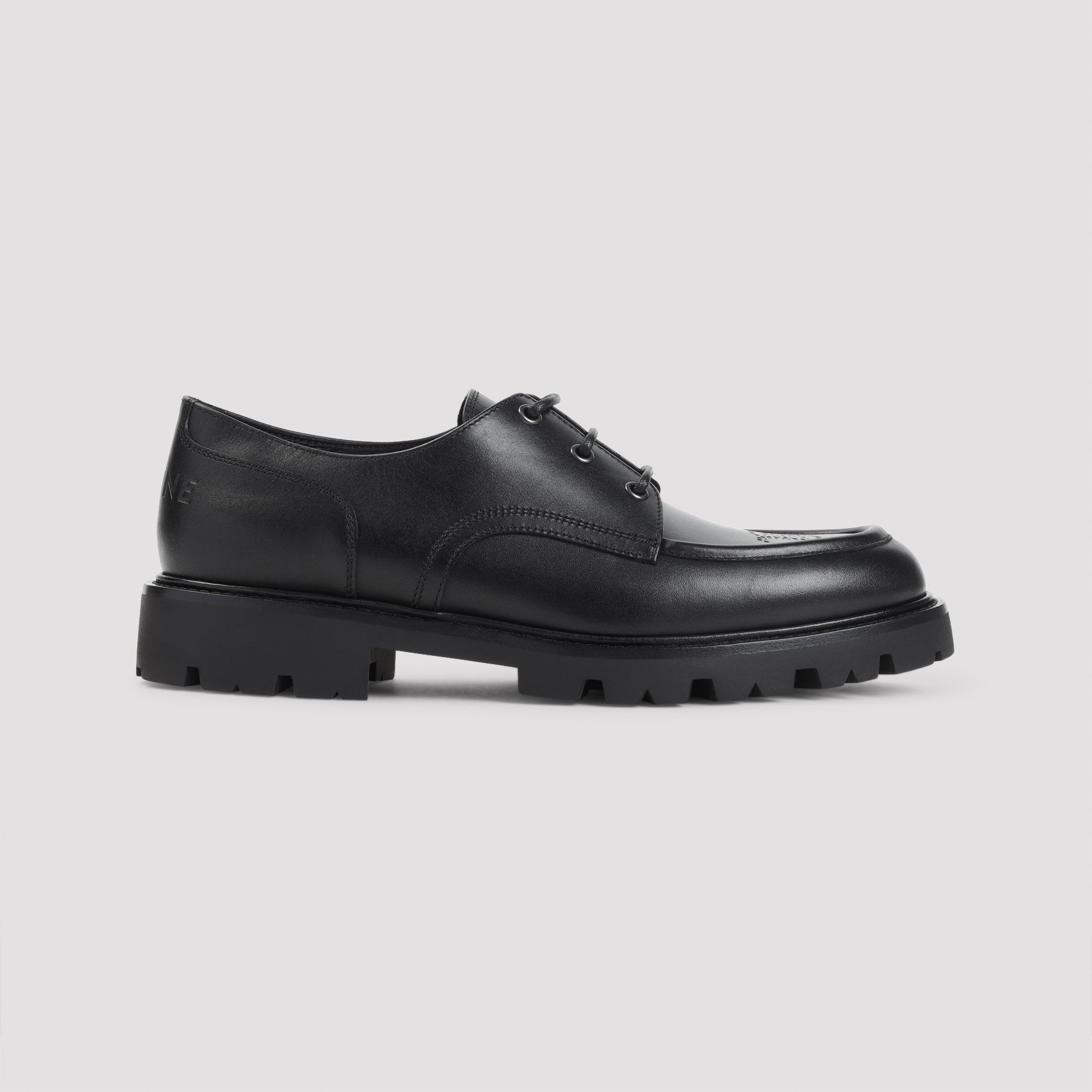CELINE Men's Derby Dress Shoes in Shiny Bull Leather - FW25