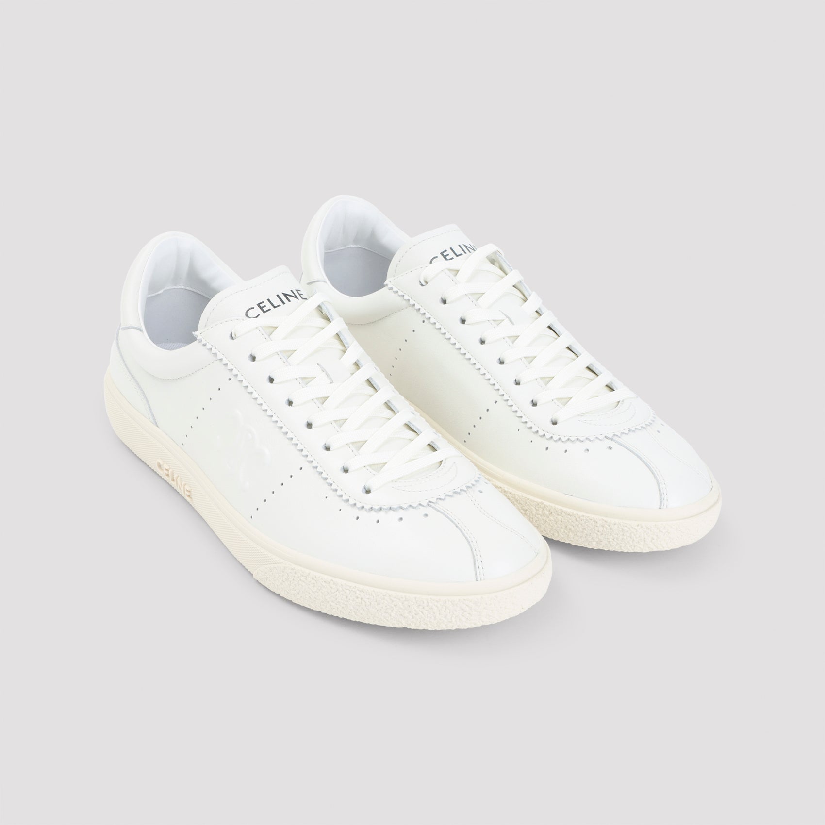 CELINE Low Lace-Up Sneakers with Triomphe Detail for Men