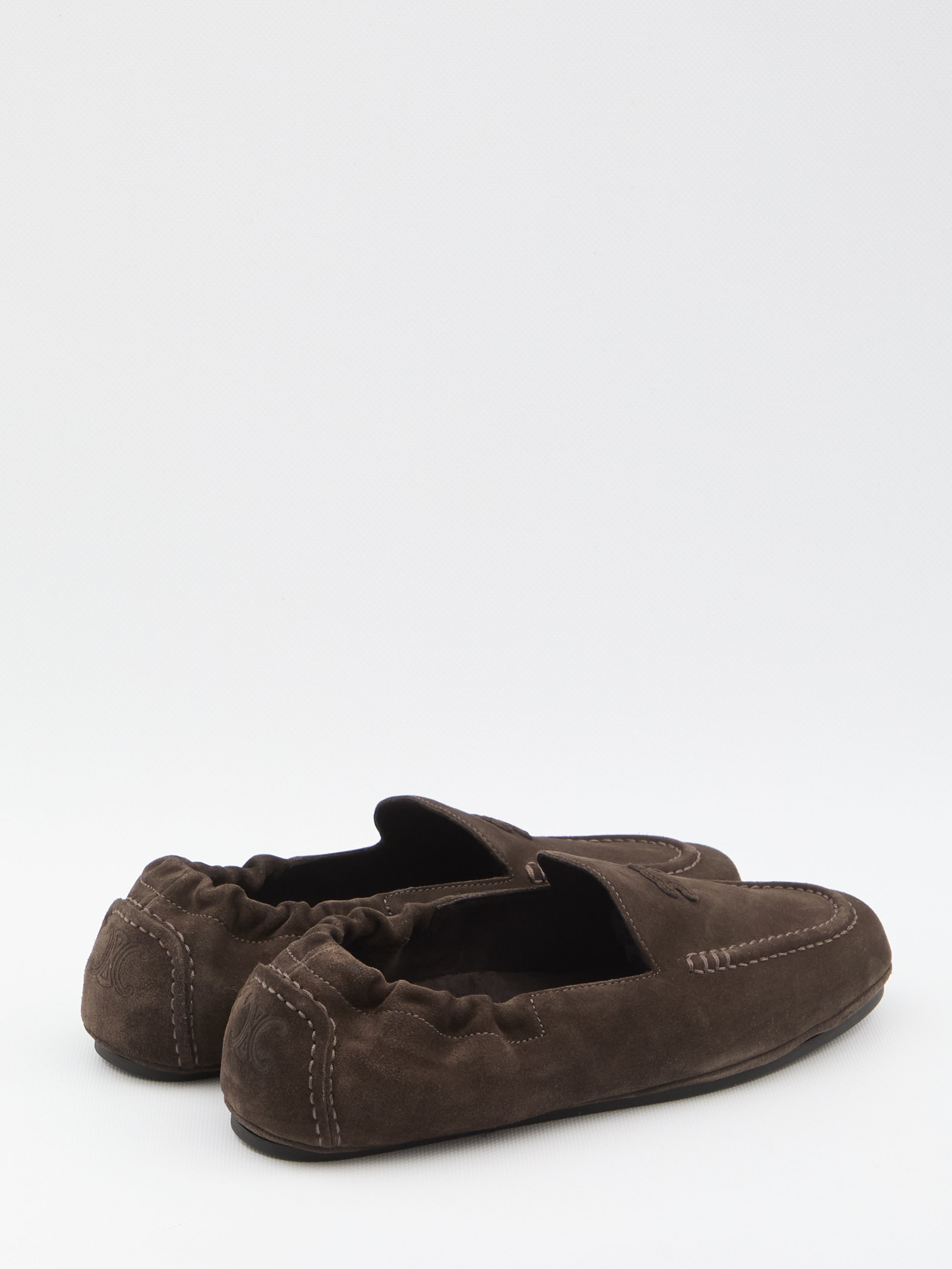 CELINE Triomphe Loafers with Elastic Insert