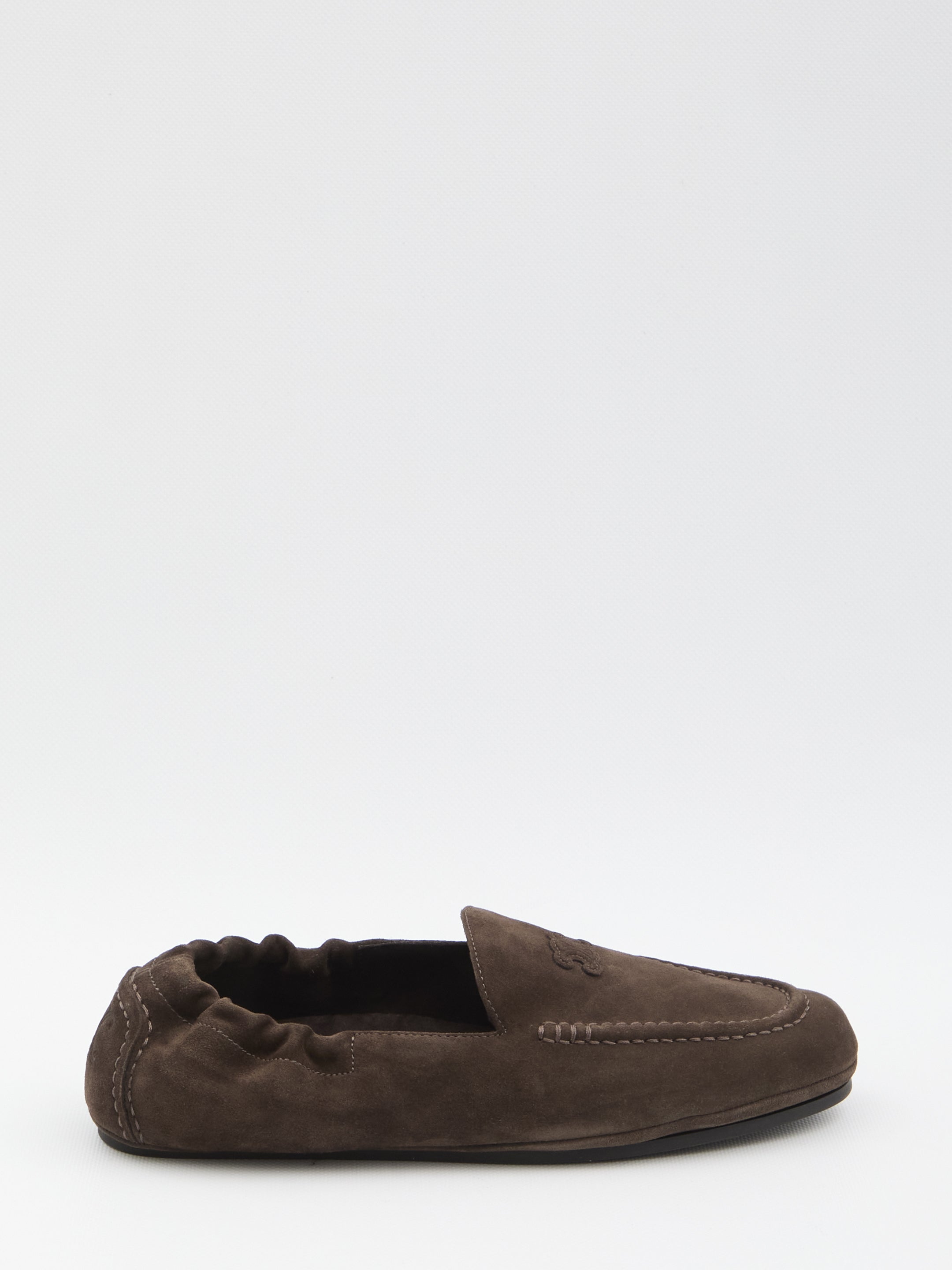 CELINE Triomphe Loafers with Elastic Insert