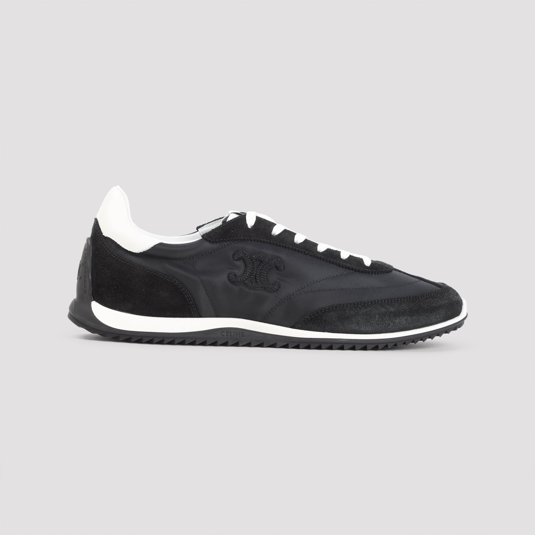 CELINE Low Lace-Up Sneakers with Triomphe Design