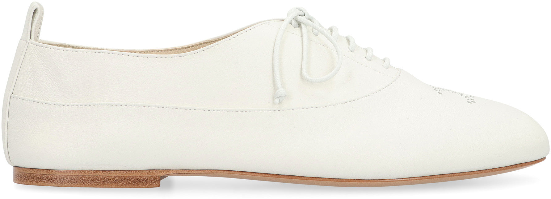 CELINE Elegant Leather Lace-Up Shoes for Women