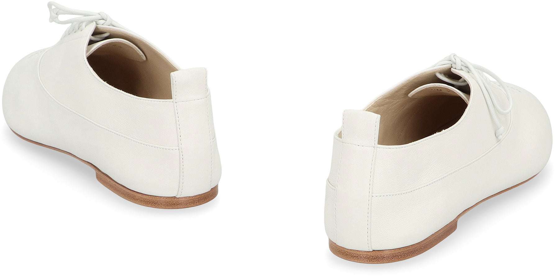 CELINE Elegant Leather Lace-Up Shoes for Women