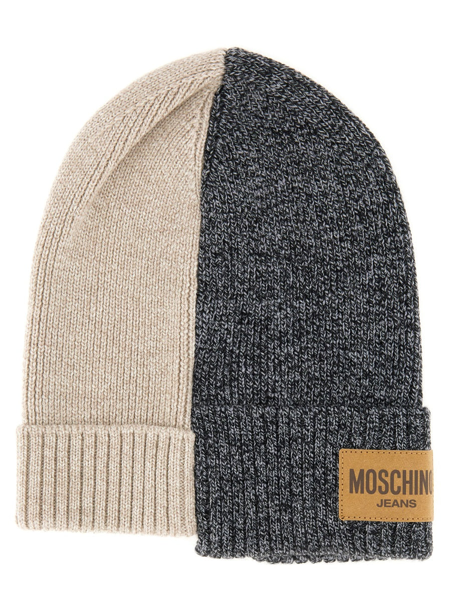 MOSCHINO JEANS Wool Cap with Logo for Women