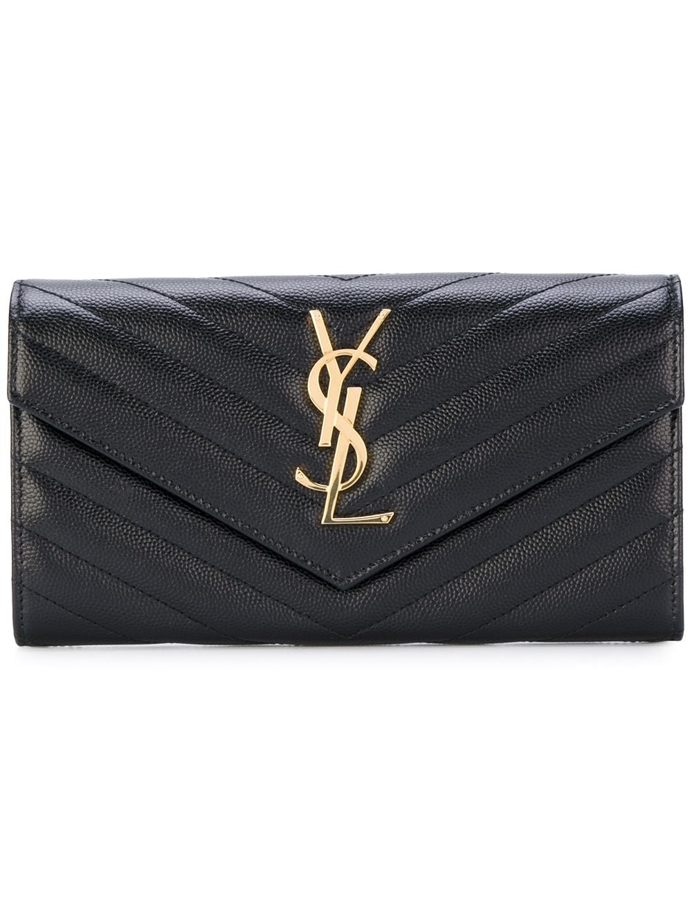 SAINT LAURENT Large Monogram Flap Wallet for Women