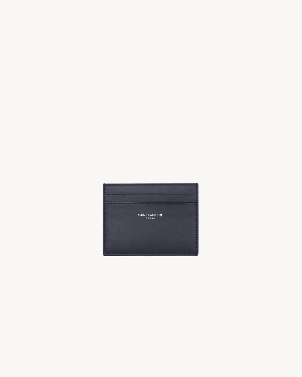 SAINT LAURENT Mini Leather Card Holder