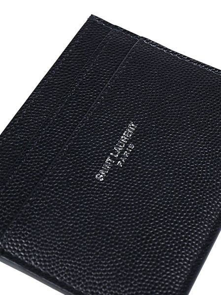 SAINT LAURENT Mini Leather Cardholder