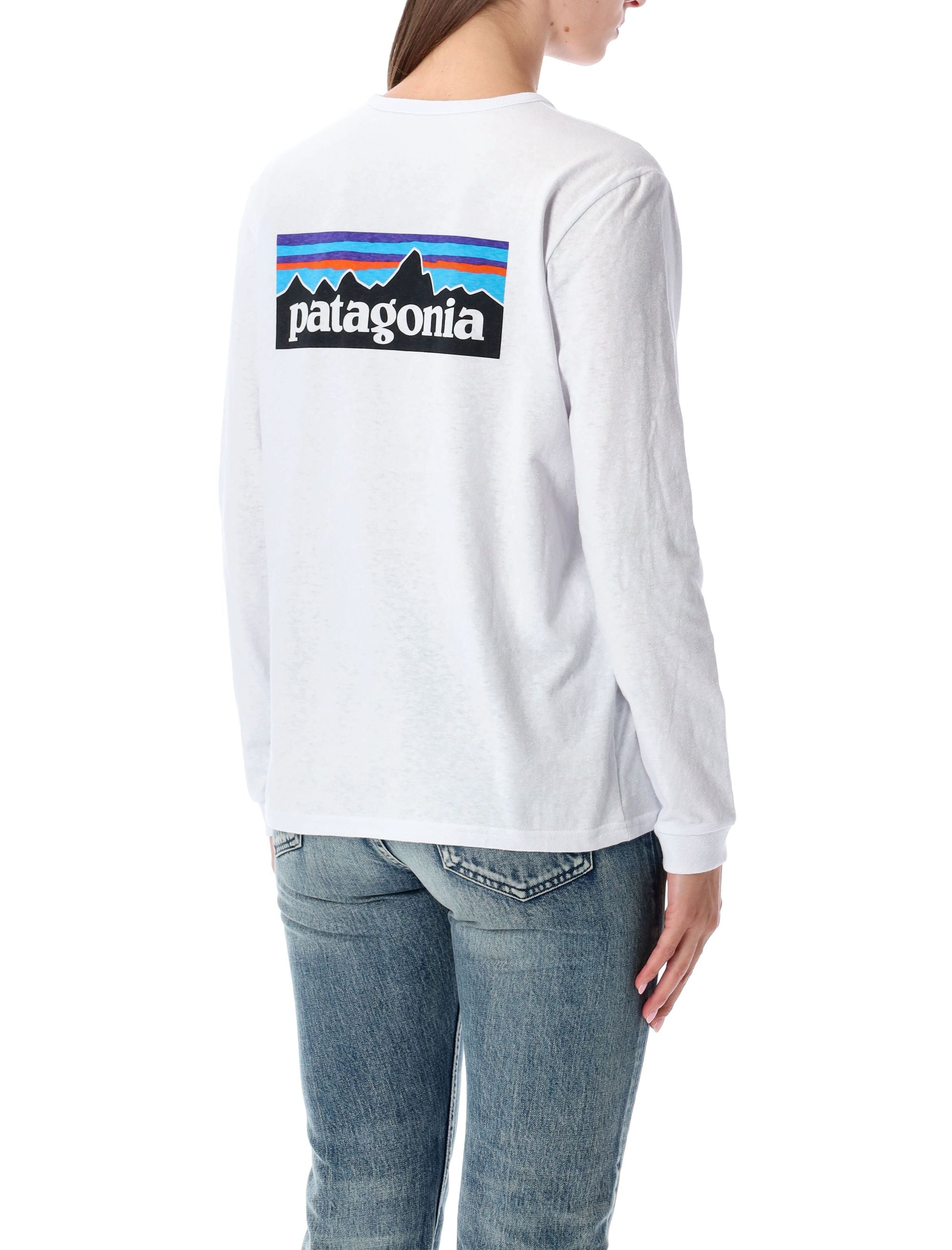 PATAGONIA P-6 Logo Long-Sleeved Recycled T-Shirt