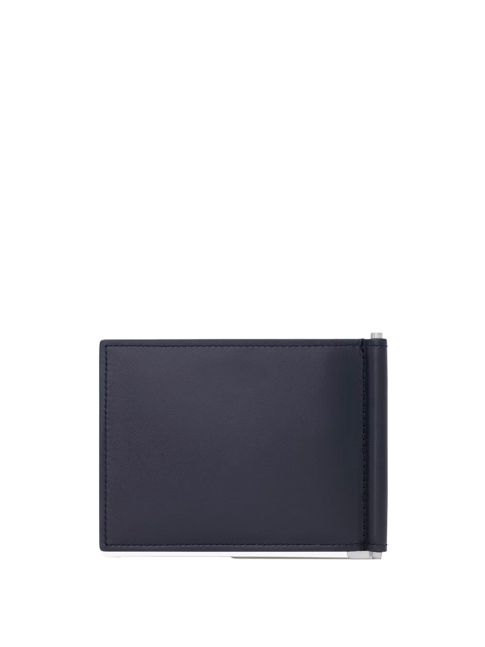 SAINT LAURENT Mini Leather Bill Clip Wallet