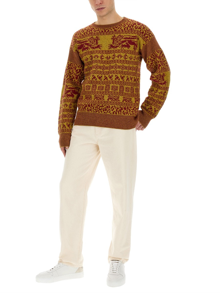 VIVIENNE WESTWOOD Slim Fit Lion Print Shirt - Size L