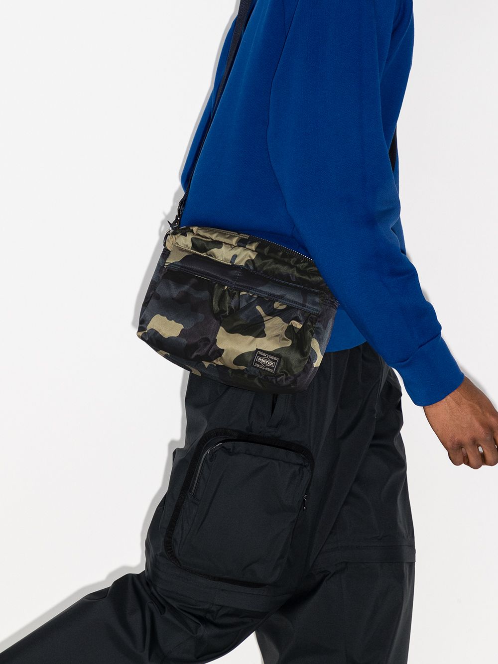 PORTER Counter Shade Nylon Crossbody Handbag