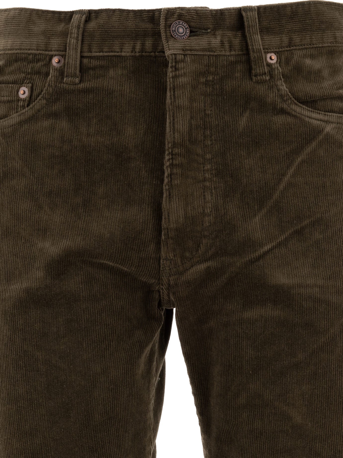 BEAMS PLUS Mid-Rise Corduroy Trousers for Men
