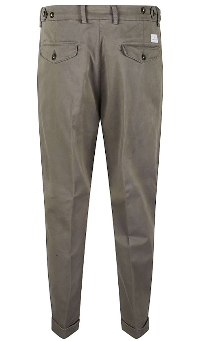 MANUEL RITZ Men's Cotton-Blend Pleated Trousers
