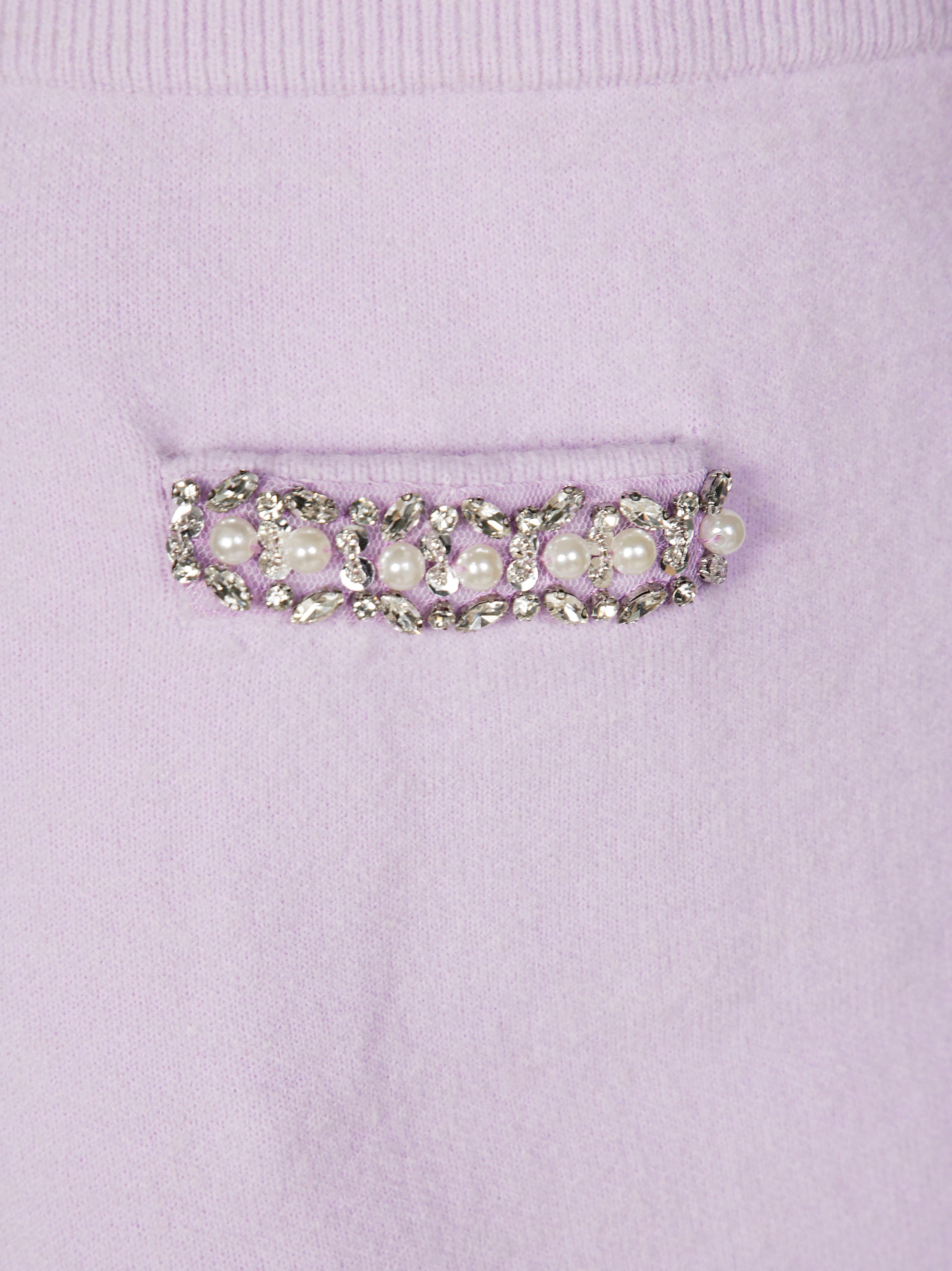 SELF-PORTRAIT Crystal Trim Knit Mini Skirt for Men