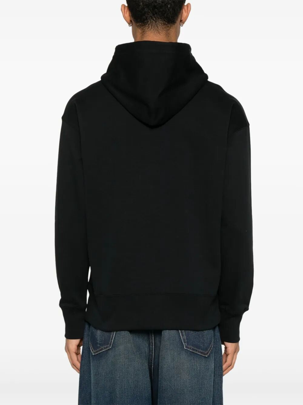 MSGM Relaxed Fit Logo Print Cotton Hoodie for Men