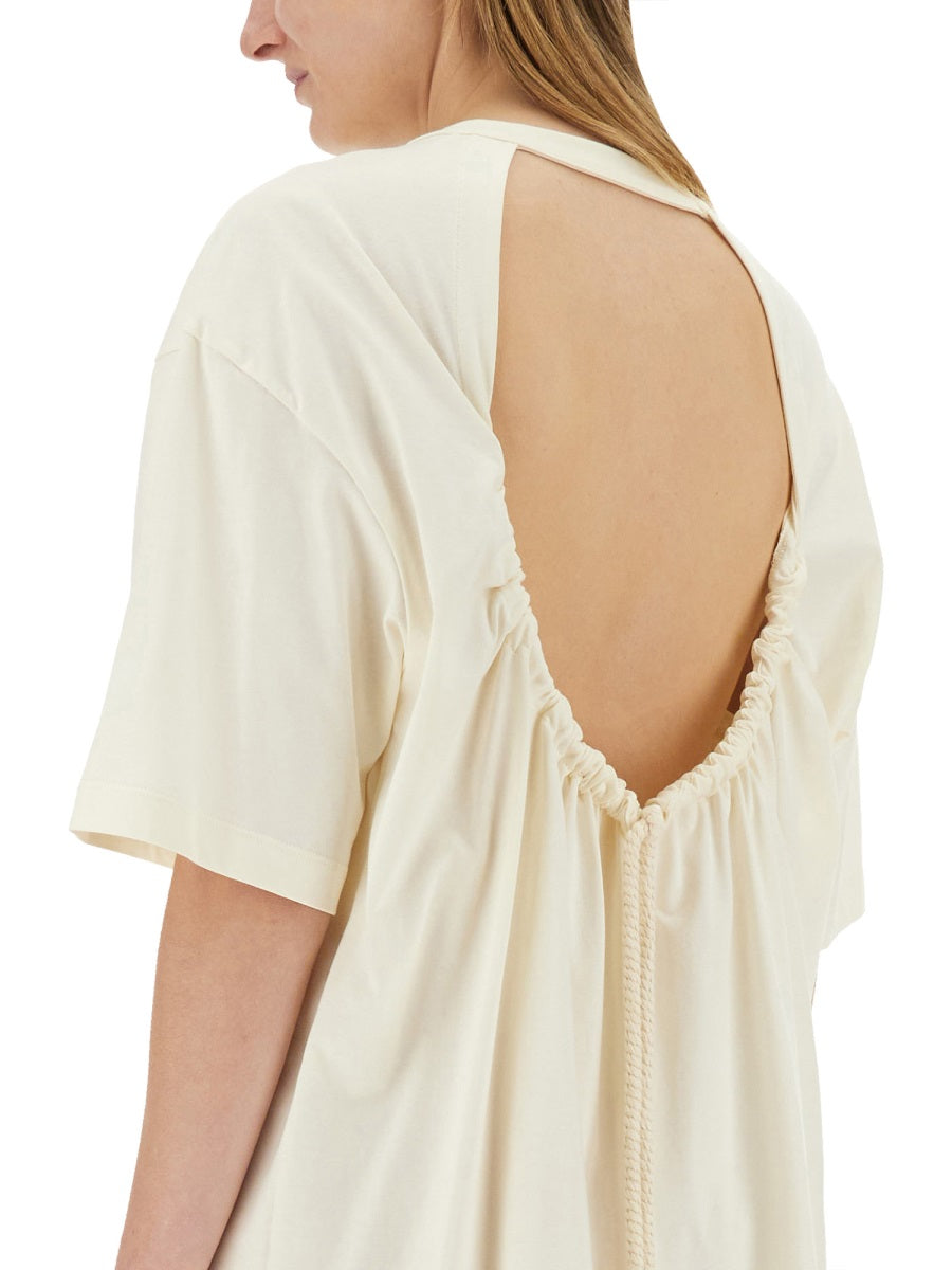 MSGM Regular Fit Mini Dress with Logo