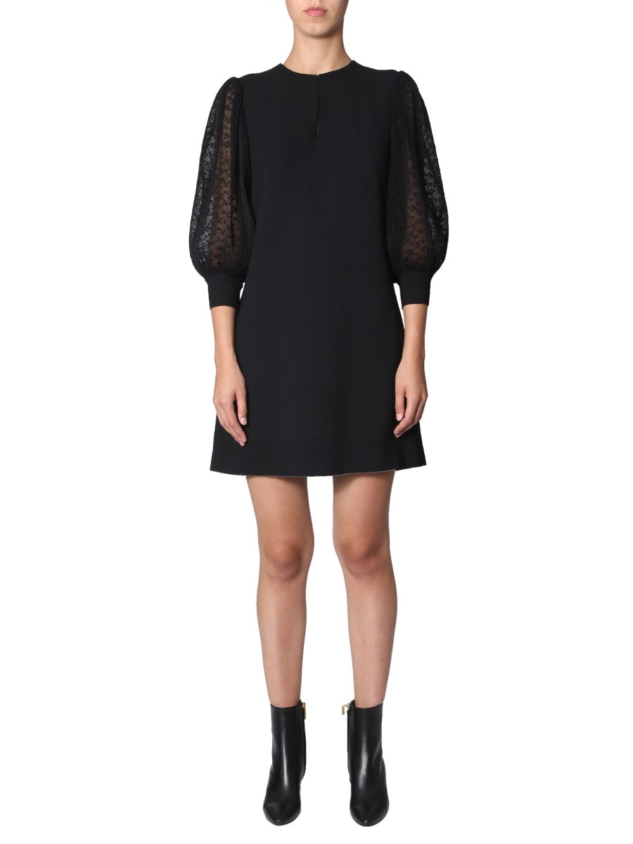 GIVENCHY Chic Dress with Pleated Sleeves